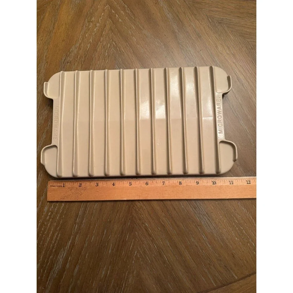 Vintage Anchor Hocking Microware Bacon Tray PM479-TI - Made In USA